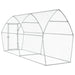 Galvanised Steel Chicken Cage | Silver (400 x 105 x 182cm) - Little and Giant Explorers vidaXL