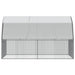 Galvanised Steel Chicken Cage with Roof and Door in Silver (375 x 285 x 230cm) - Little and Giant Explorers vidaXL