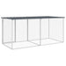 Galvanised Steel Chicken Cage with Roof in Anthracite (203 x 98 x 90cm) - Little and Giant Explorers vidaXL