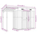 Galvanised Steel Garden Shed – Brown | Extended Roof - Ventilated Design VIDAXL - Little and Giant Explorers vidaXL