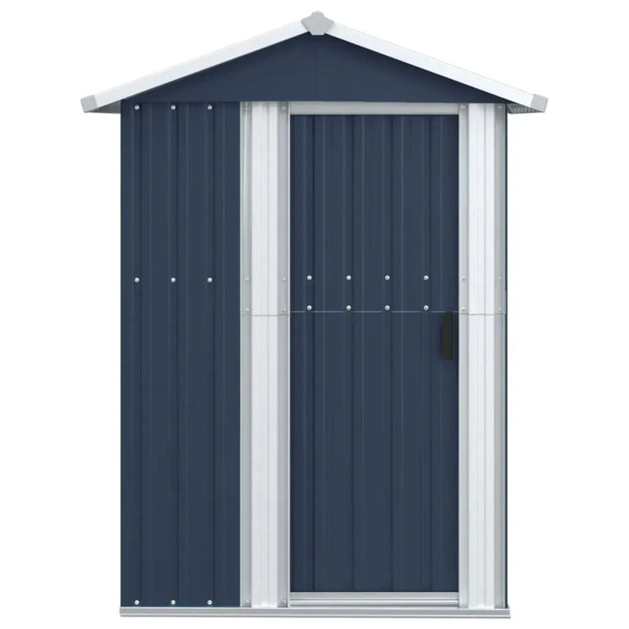 Galvanised Steel Garden Shed in Anthracite (126 x 97.5 x 177cm) - Little and Giant Explorers vidaXL