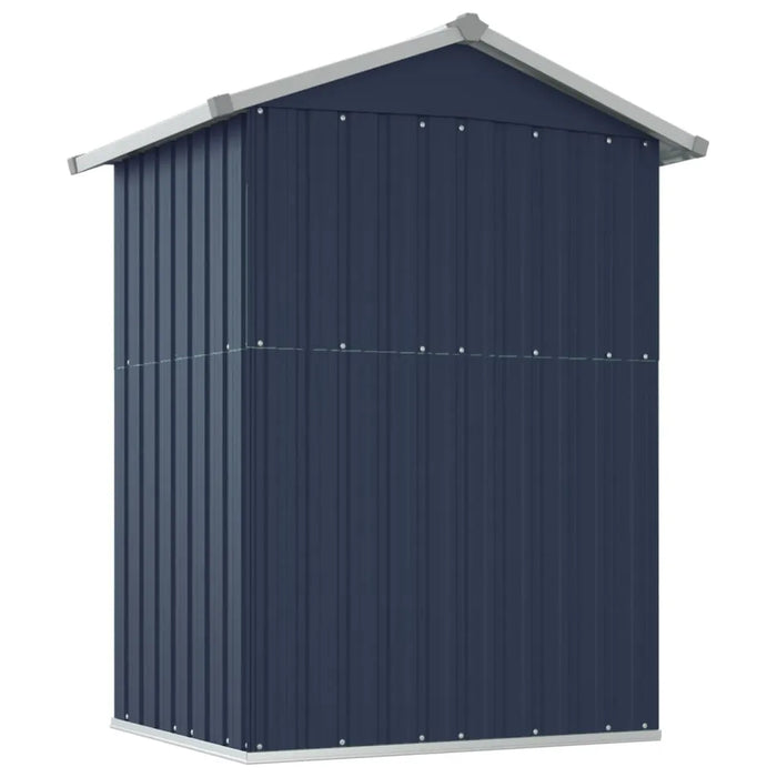 Galvanised Steel Garden Shed in Anthracite (126 x 97.5 x 177cm) - Little and Giant Explorers vidaXL