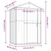 Galvanised Steel Garden Shed in Anthracite (126 x 97.5 x 177cm) - Little and Giant Explorers vidaXL