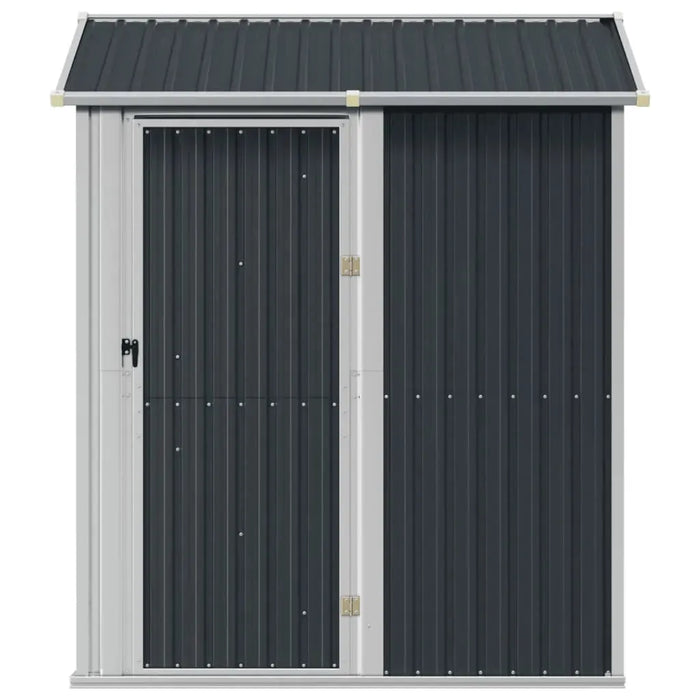 Galvanised Steel Garden Shed in Anthracite (192 x 152.5 x 237cm) - Little and Giant Explorers vidaXL