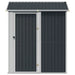 Galvanised Steel Garden Shed in Anthracite (192 x 152.5 x 237cm) - Little and Giant Explorers vidaXL