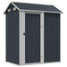 Galvanised Steel Garden Shed in Anthracite (192 x 152.5 x 237cm) - Little and Giant Explorers vidaXL