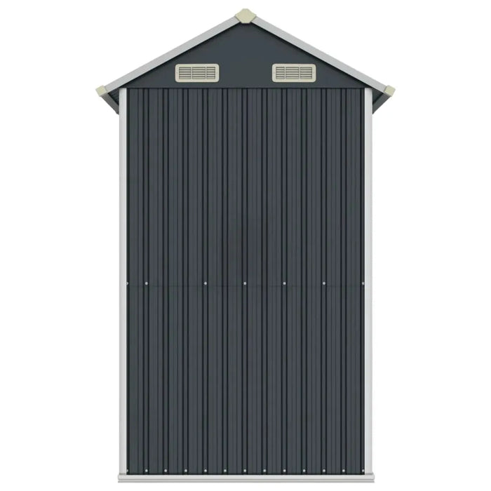 Galvanised Steel Garden Shed in Anthracite (192 x 152.5 x 237cm) - Little and Giant Explorers vidaXL