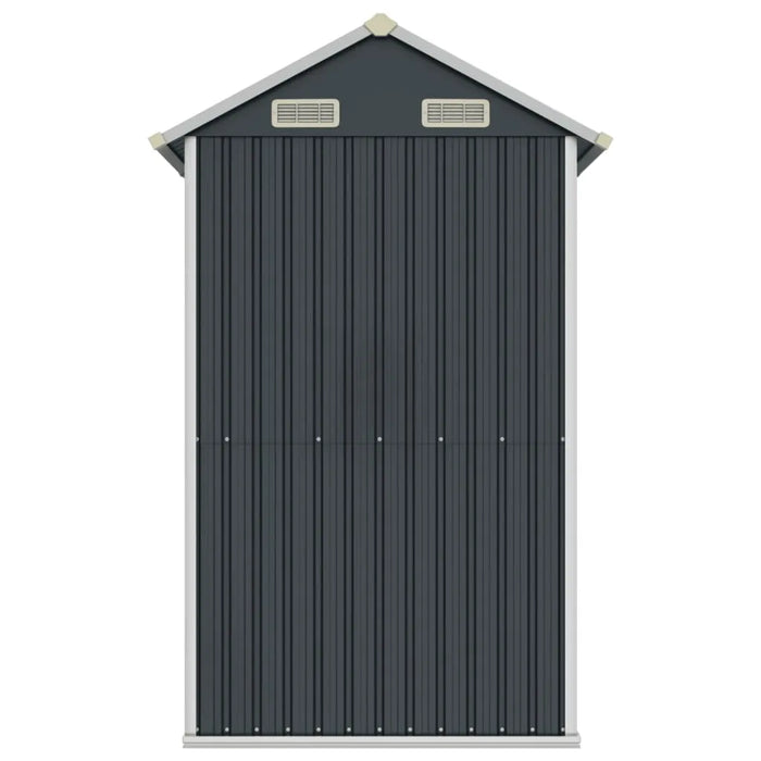 Galvanised Steel Garden Shed in Anthracite (192 x 152.5 x 237cm) - Little and Giant Explorers vidaXL