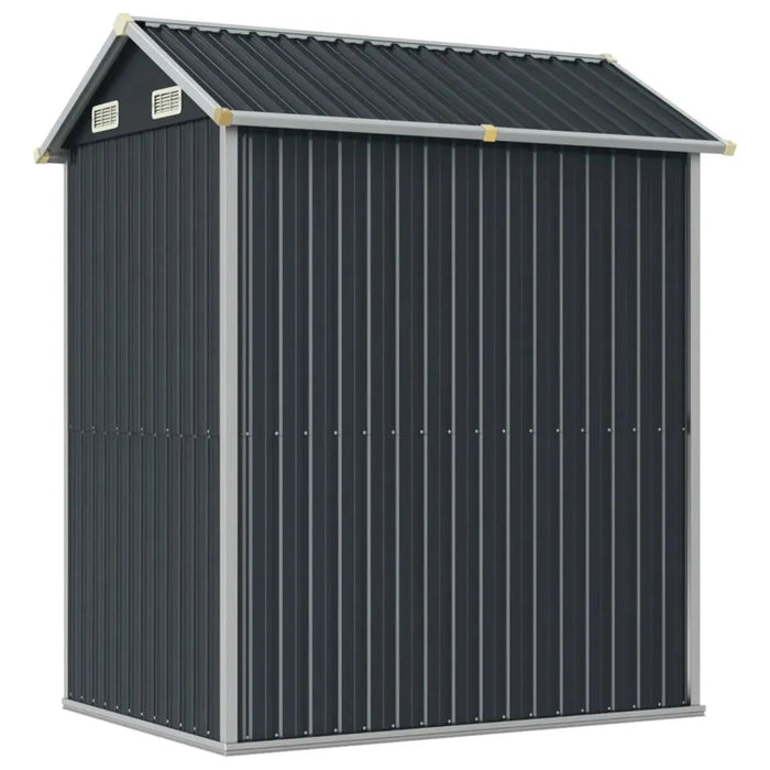 Galvanised Steel Garden Shed in Anthracite (192 x 152.5 x 237cm) - Little and Giant Explorers vidaXL