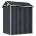 Galvanised Steel Garden Shed in Anthracite (192 x 152.5 x 237cm) - Little and Giant Explorers vidaXL