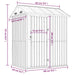 Galvanised Steel Garden Shed in Anthracite (192 x 152.5 x 237cm) - Little and Giant Explorers vidaXL