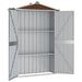 Galvanised Steel Garden Shed in Brown (116 x 45 x 175cm) - Little and Giant Explorers vidaXL