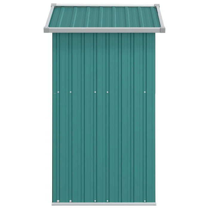 Galvanised Steel Garden Shed in Green (126 x 97.5 x 177cm) - Little and Giant Explorers vidaXL