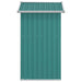 Galvanised Steel Garden Shed in Green (126 x 97.5 x 177cm) - Little and Giant Explorers vidaXL