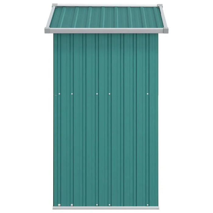 Galvanised Steel Garden Shed in Green (126 x 97.5 x 177cm) - Little and Giant Explorers vidaXL