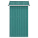 Galvanised Steel Garden Shed in Green (126 x 97.5 x 177cm) - Little and Giant Explorers vidaXL