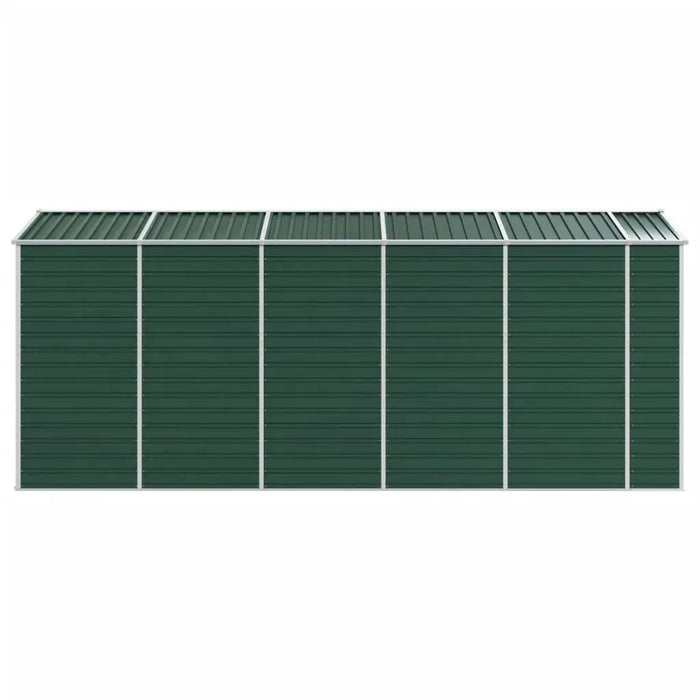 Garden Shed in Galvanised Steel and Green (191 x 470 x 198cm) - Little and Giant Explorers vidaXL