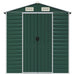 Garden Shed in Galvanised Steel and Green (191 x 470 x 198cm) - Little and Giant Explorers vidaXL