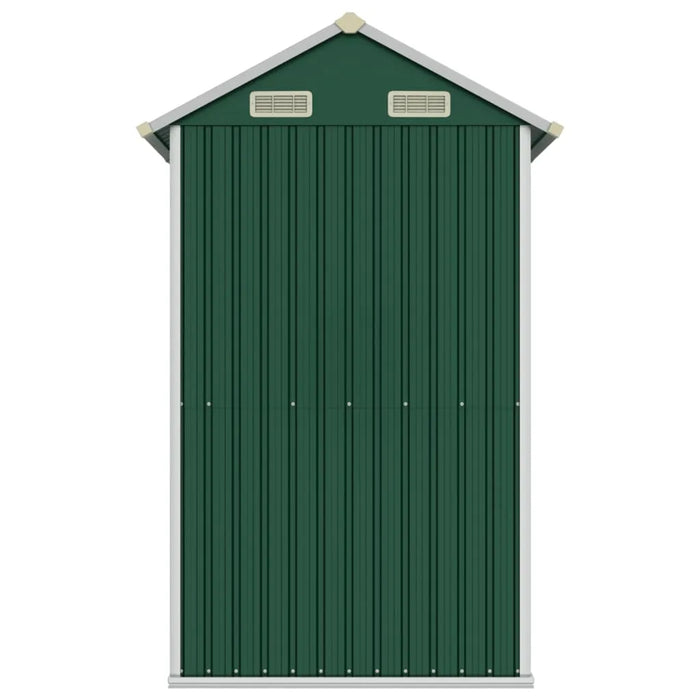 Galvanised Steel Garden Shed in Green (192 x 152.5 x 237cm) - Little and Giant Explorers vidaXL