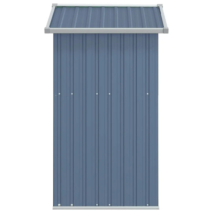 Galvanised Steel Garden Shed in Grey (126 x 97.5 x 177cm) - Little and Giant Explorers vidaXL