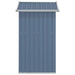 Galvanised Steel Garden Shed in Grey (126 x 97.5 x 177cm) - Little and Giant Explorers vidaXL