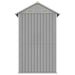 Galvanised Steel Garden Shed in Light Grey (192 x 152.5 x 237cm) - Little and Giant Explorers vidaXL