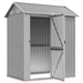 Galvanised Steel Garden Shed in Light Grey (192 x 152.5 x 237cm) - Little and Giant Explorers vidaXL