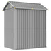 Galvanised Steel Garden Shed in Light Grey (192 x 152.5 x 237cm) - Little and Giant Explorers vidaXL