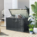 Galvanised Steel Garden Storage Box 400L - Little and Giant Explorers Outsunny