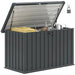 Galvanised Steel Garden Storage Box 400L - Little and Giant Explorers Outsunny