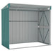 Galvanised Steel Wall-Mounted Garden Shed in Green (118 x 194 x 178cm) - Little and Giant Explorers vidaXL