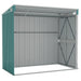 Galvanised Steel Wall-Mounted Garden Shed in Green (118 x 194 x 178cm) - Little and Giant Explorers vidaXL