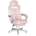 Gaming Chair | Pink with 150° Recline and Footrest - Little and Giant Explorers HOMCOM