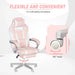 Gaming Chair | Pink with 150° Recline and Footrest - Little and Giant Explorers HOMCOM