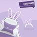 Gaming Chair with Removable Rabbit Ears, Footrest and Lumber Support in Purple - Little and Giant Explorers Vinsetto