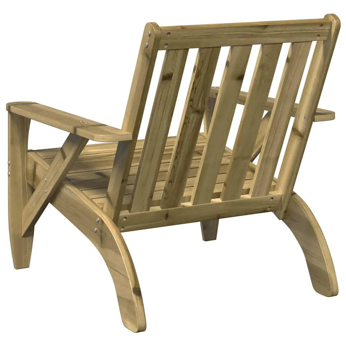 Garden Adirondack Chair in Impregnated Wood Pine - Little and Giant Explorers vidaXL