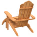 Garden Adirondack Chair with Footrest Solid Wood Teak - Little and Giant Explorers vidaXL