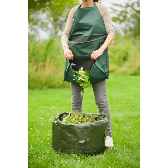 Garden Apron with Foldable Pocket in Green (130 x 55cm) - Little and Giant Explorers Nature