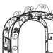 Garden Arch Black in Steel (116 x 45 x 240cm) - Little and Giant Explorers vidaXL