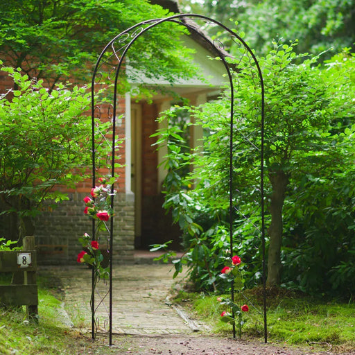 Garden Arch in Black and Metal (100 x 37 x 230cm) - Little and Giant Explorers Nature