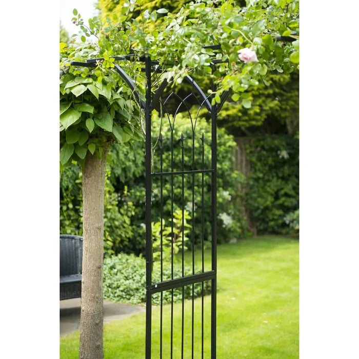 Garden Arch in Black and Metal (114 x 66 x 232cm) - Little and Giant Explorers Nature