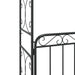 Garden Arch with Gate in Black and Steel (108 x 45 x 235cm) - Little and Giant Explorers vidaXL