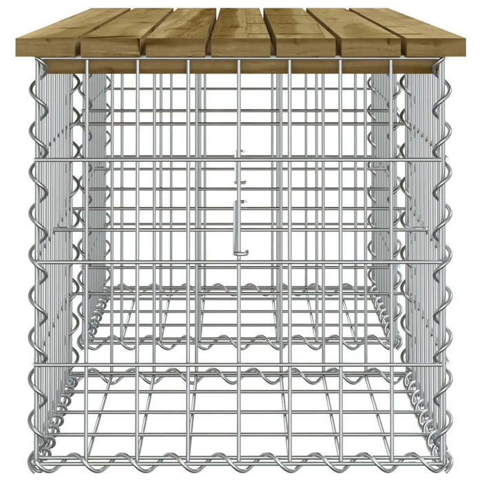 Garden Bench Gabion Design 103x44x42 cm Impregnated Wood Pine - Little and Giant Explorers vidaXL