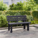 Garden Bench in Anthracite (110 x 52 x 71cm) - Little and Giant Explorers vidaXL