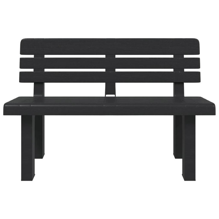 Garden Bench in Anthracite (110 x 52 x 71cm) - Little and Giant Explorers vidaXL