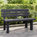 Garden Bench in Anthracite (110 x 52 x 71cm) - Little and Giant Explorers vidaXL