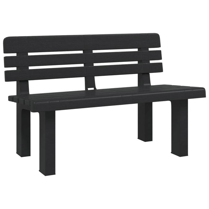 Garden Bench in Anthracite (110 x 52 x 71cm) - Little and Giant Explorers vidaXL