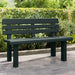 Garden Bench in Green (110 x 52 x 71cm) - Little and Giant Explorers vidaXL