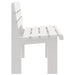 Garden Bench White 110x52x71 cm Polypropylene - Little and Giant Explorers vidaXL