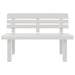 Garden Bench White 110x52x71 cm Polypropylene - Little and Giant Explorers vidaXL